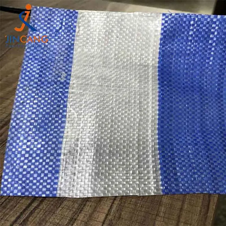 Vật liệu tái chế 100% PP Tarpaulin với Tam giác đen được gia cố