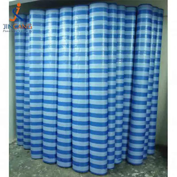 Vật liệu tái chế 100% PP Tarpaulin với Tam giác đen được gia cố