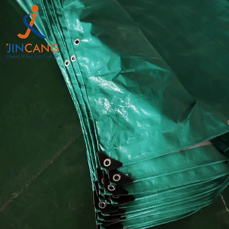 120gsm màu xanh lá bạc pe barpaulin