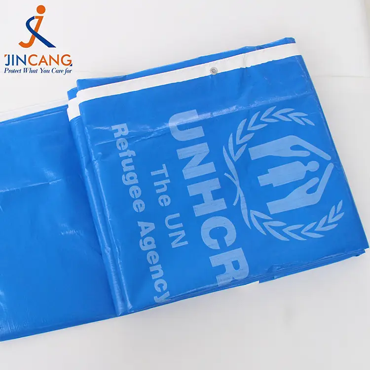 220g màu trắng xanh với bản in pe barpaulin