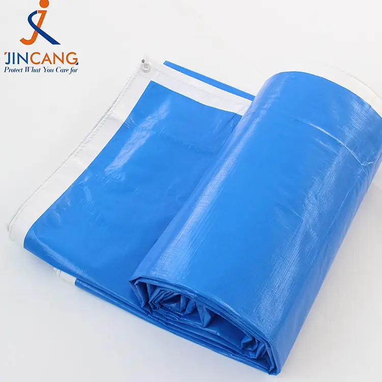 220g màu trắng xanh với bản in pe barpaulin