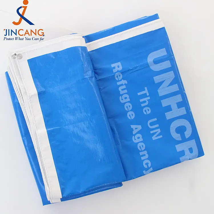 220g màu trắng xanh với bản in pe barpaulin