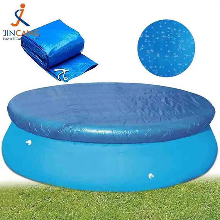 Bìa hồ bơi màu xanh bạt PE
